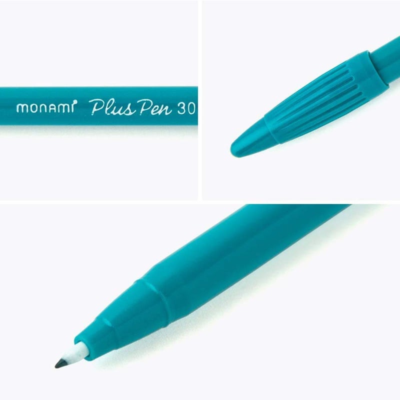 MONAMI Plus Pen 3000 Felt Tip Pens, Fine Point (0.4mm), Coloring/Drawing/Journaling, Assorted Colors, 36-Pack - Image 4